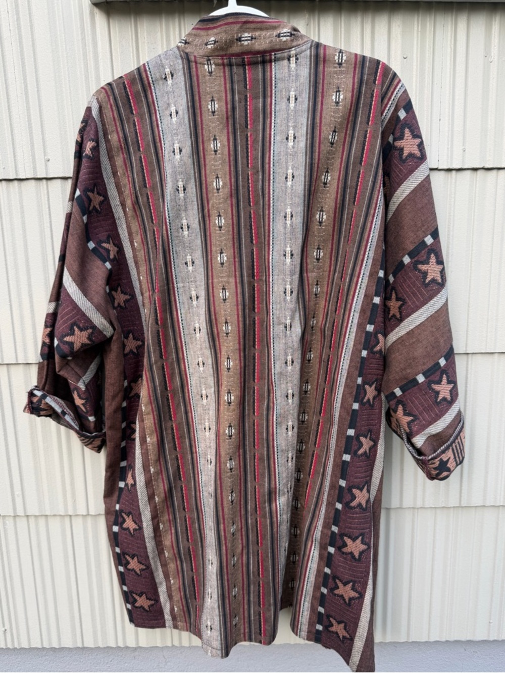 Vintage Handmade Southwestern Textile Jacket - Picture 5 of 7